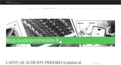 Desktop Screenshot of blog-audioprothesiste.fr